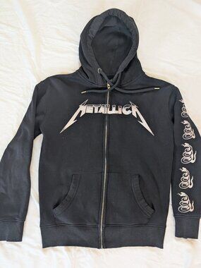 Vintage Metallica Black Concert Hoodie - Unisex - Medium